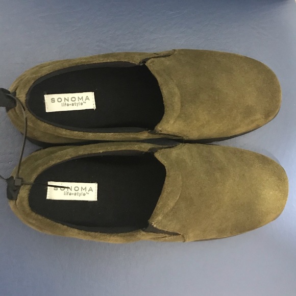 Sonoma Life + Style leather suede slip-on clogs - Picture 3 of 14